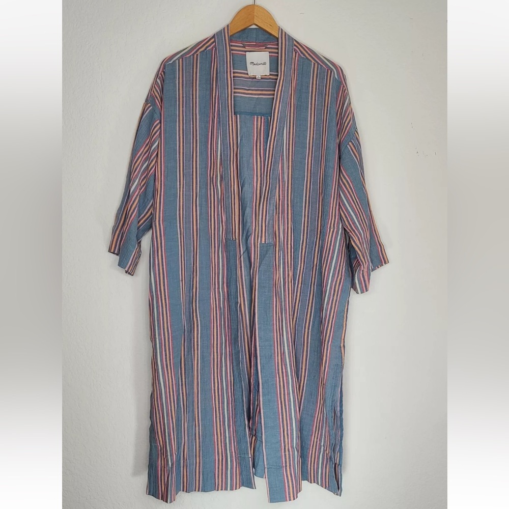 Madewell Robe Jacket in Stripe Size M Womens